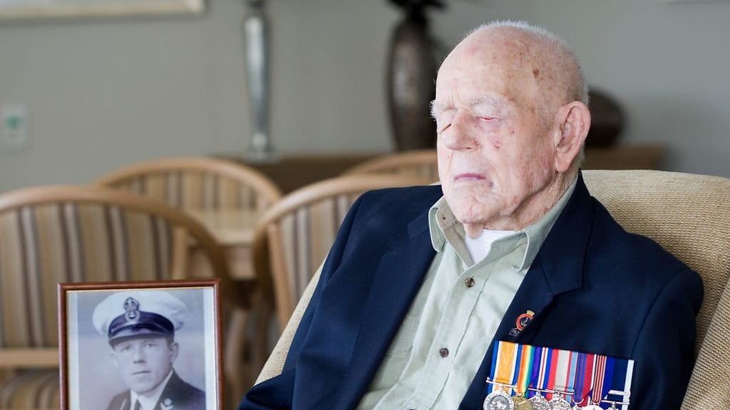 Ensimmäisen maailmansodan veteraani Claude Choules. Kuva vuodelta 2009.