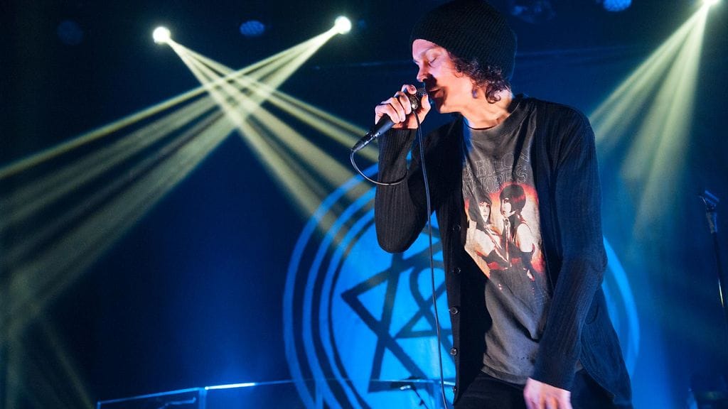 Kuvassa HIM-bändin laulaja ja keulahahmo Ville Valo.