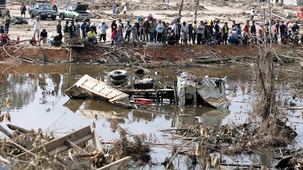 Tsunamituhoja Khao Lakista vuonna 2004.