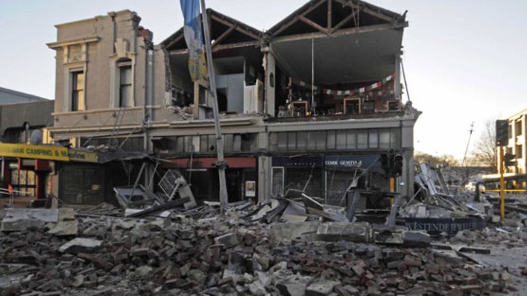 Edellinen voimakas maanjäristys sattui Christchurchissa vain viisi kuukautta sitten. Kuva on otettu 4. syyskuuta viime vuonna.