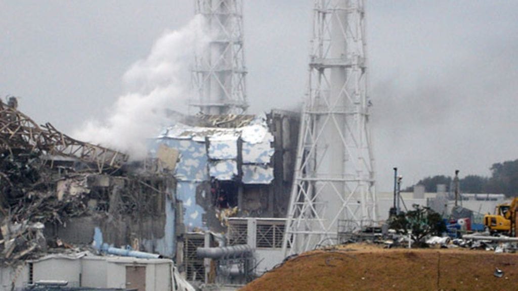 Japanilaisen Fukushiman ydinvoimalan 3-reaktori 16.3.2011.