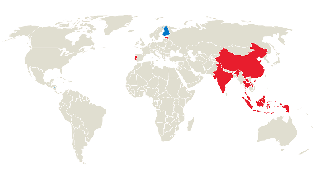 Made in Finland alihankijamaat kartta 2