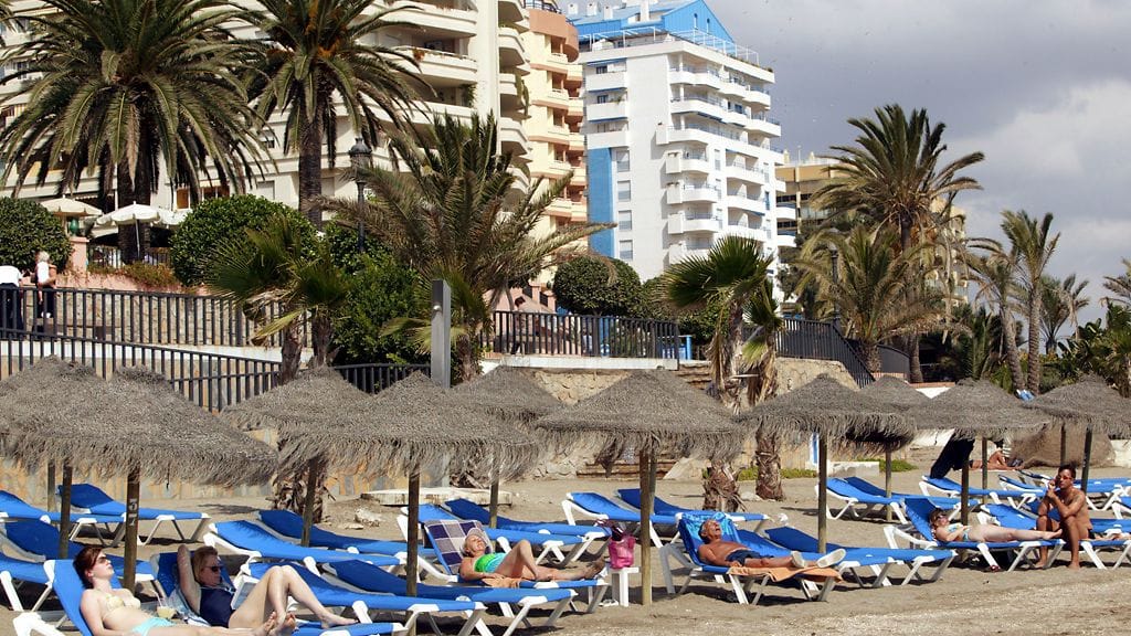 Marbellan ranta Espanjan aurinkorannikolla - kuva ei liity uutiseen.