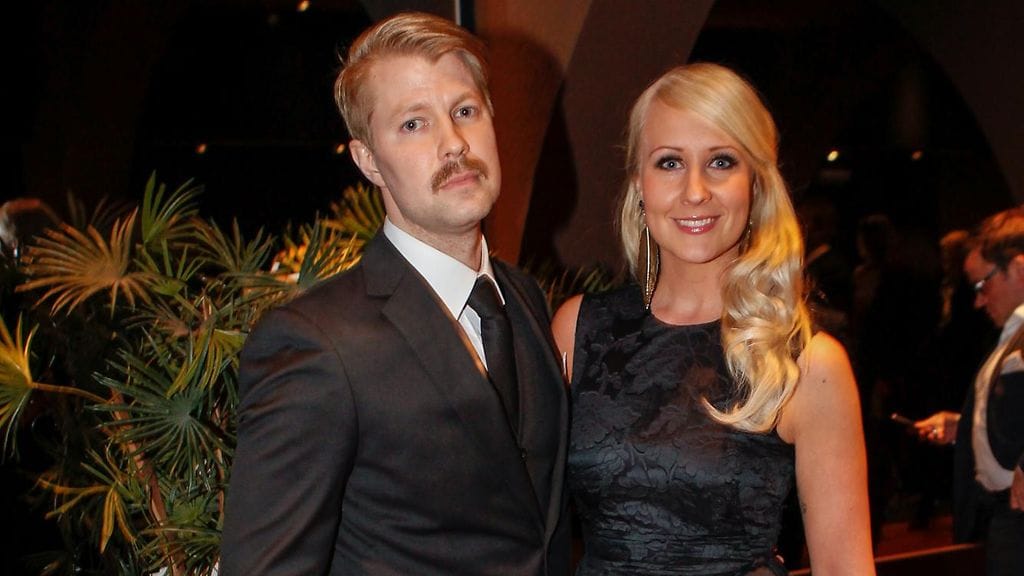 Elina Viitanen ja Lauri Kottonen Radiogaalassa.