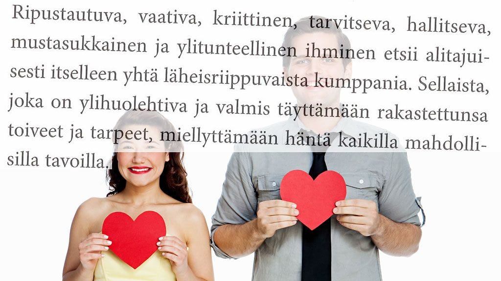 Lainaus Ben Malisen teoksesta Taakkana läheisriippuvuus. Kenen elämää elät?