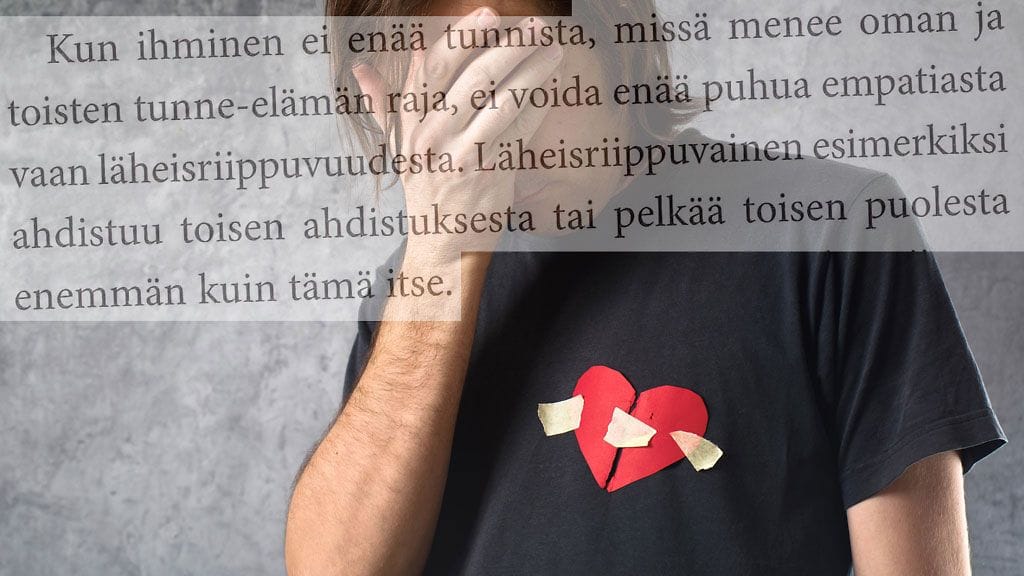 Lainaus Ben Malisen teoksesta Taakkana läheisriippuvuus. Kenen elämää elät?