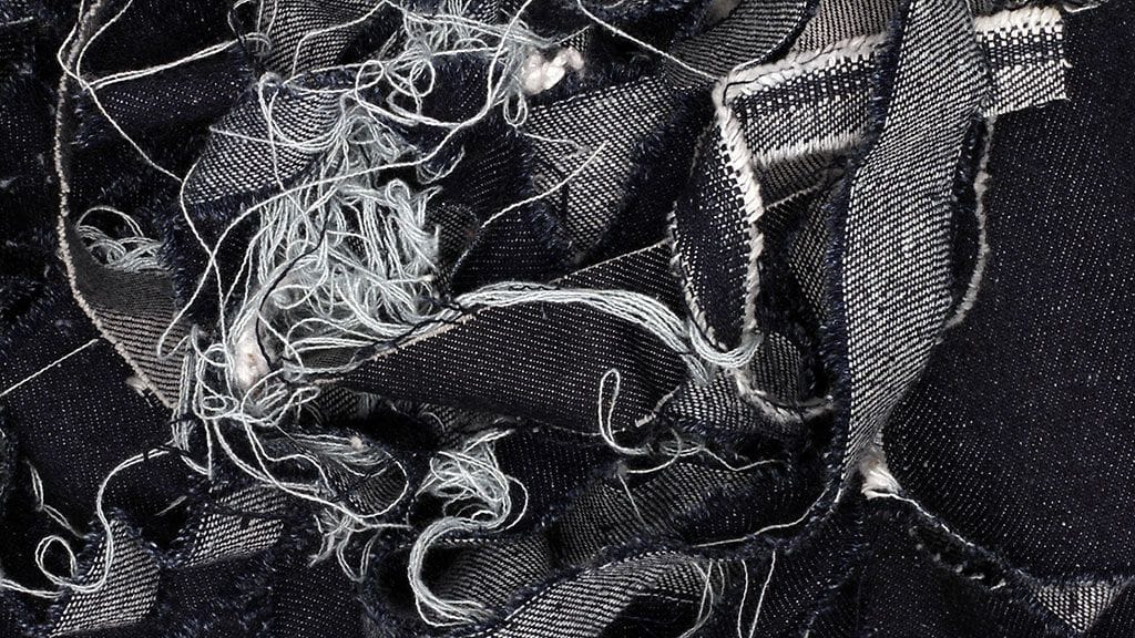 Ylijäämäfarkkukankaan palpja Pure waste texstiles