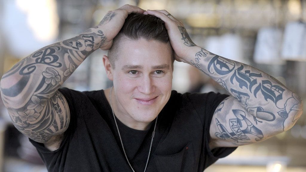 Tomi Björck julkisti Huippukokin kotiruokaa -kirjansa Helsingissä perjantaina 14. maaliskuuta 2014.