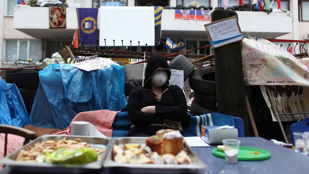 Kaupungintalo oli vielä eilen 23. huhtikuuta Venäjä-mielisten aktivistien hallussa.