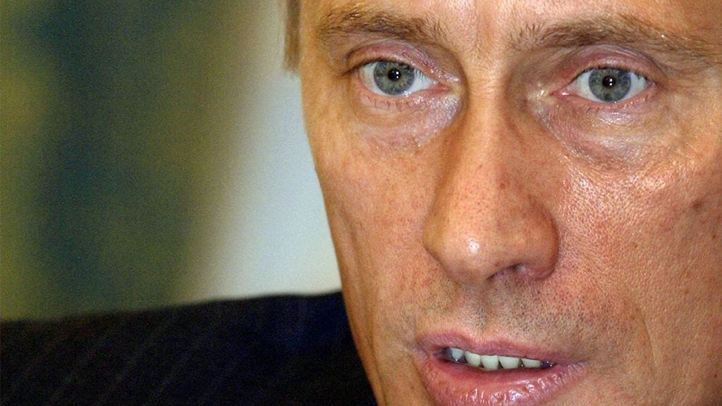 Presidentti Vladimir Putin tapaamisessa entisten neuvostotasavaltojen puolustusministereiden kanssa Kremlissä 10. joulukuuta 2003.