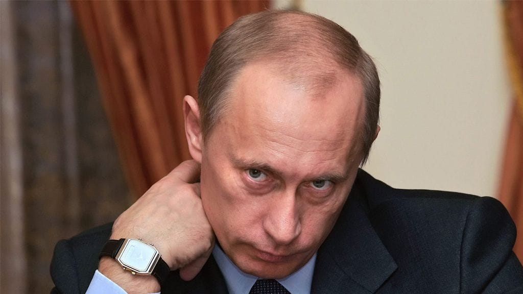 Presidentti Vladimir Putin tapaamisessa Kansainvälisen valuuttarahaston IMF:n edustajien kanssa 18. marraskuuta 2004.