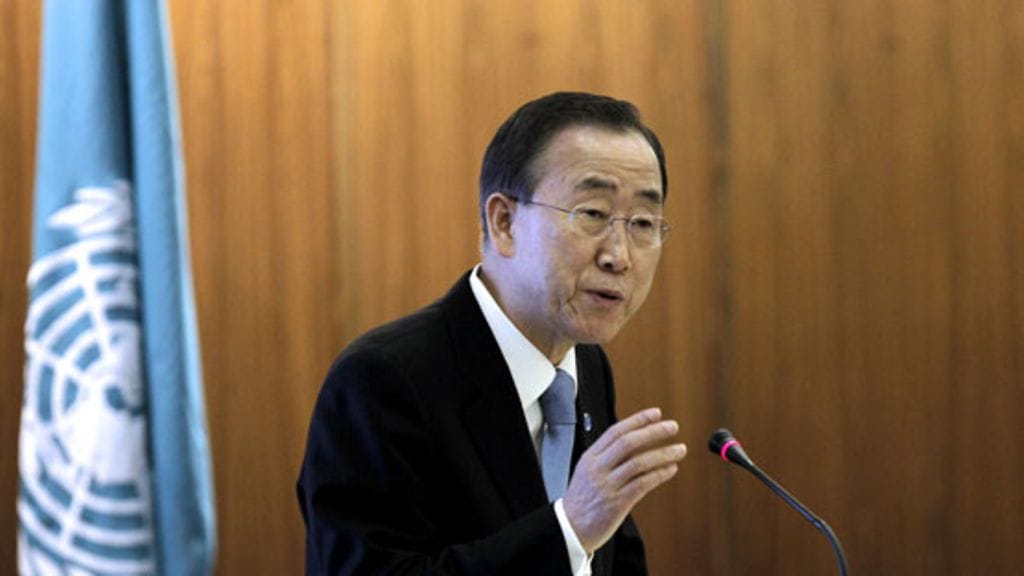 YK:n pääsihteeri Ban Ki Moon.