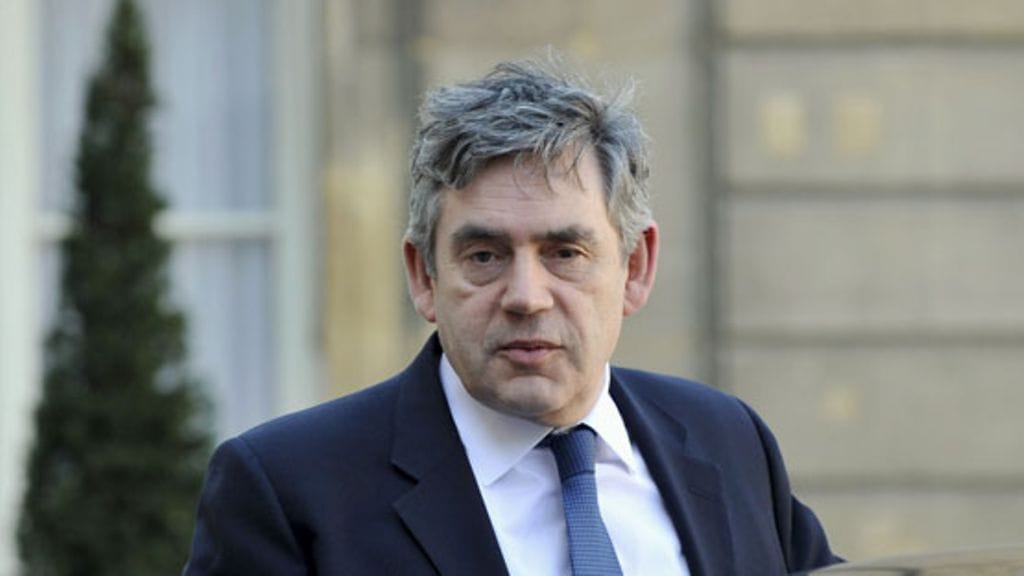 Britannian pääministeri Gordon Brown
