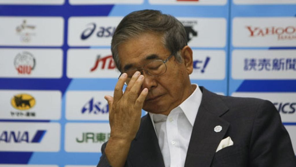 Tokion kuvernööri Shintaro Ishihara Olympialaisiin liittyvässä lehdistötilaisuudessa 17.9.2009. Kuva: EPA