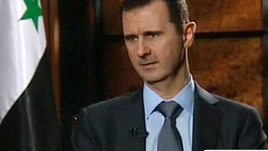 Syyrian presidentti Bashar al-Assad.