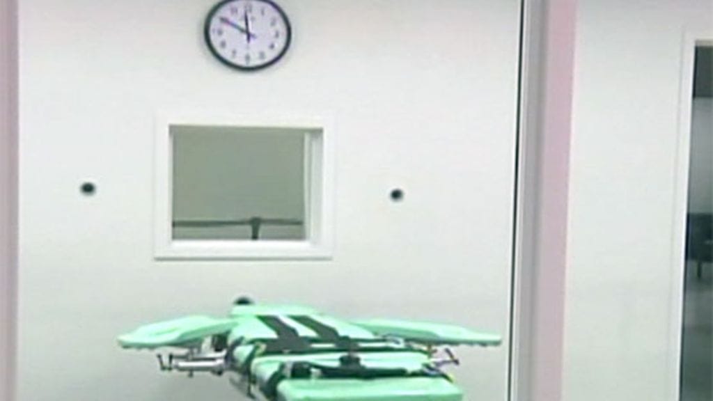 San Quentinin vankilan teloistuskammio. Kuva: CNN