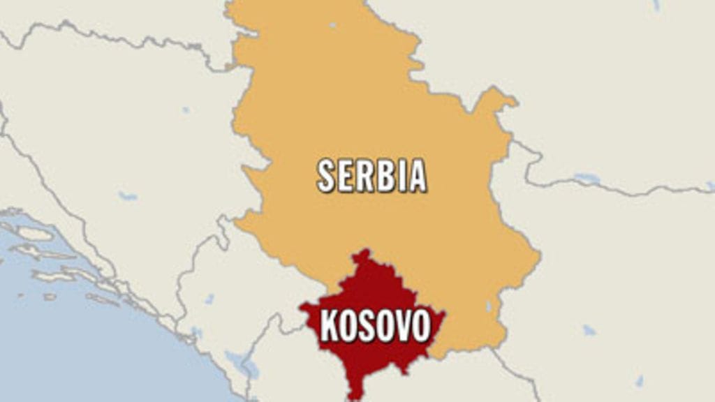 Serbian ja Kosovon kartta (AP)