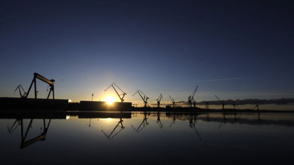 Arkistokuva telakalta Turussa.