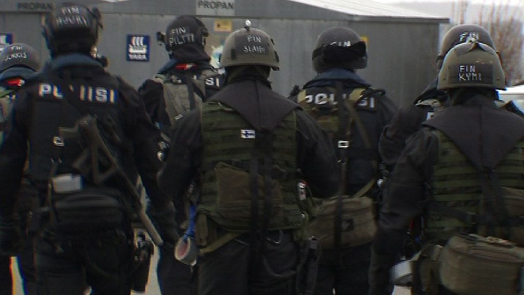 Arkistokuva poliisin Karhu-ryhmästä. Kuvituskuva.