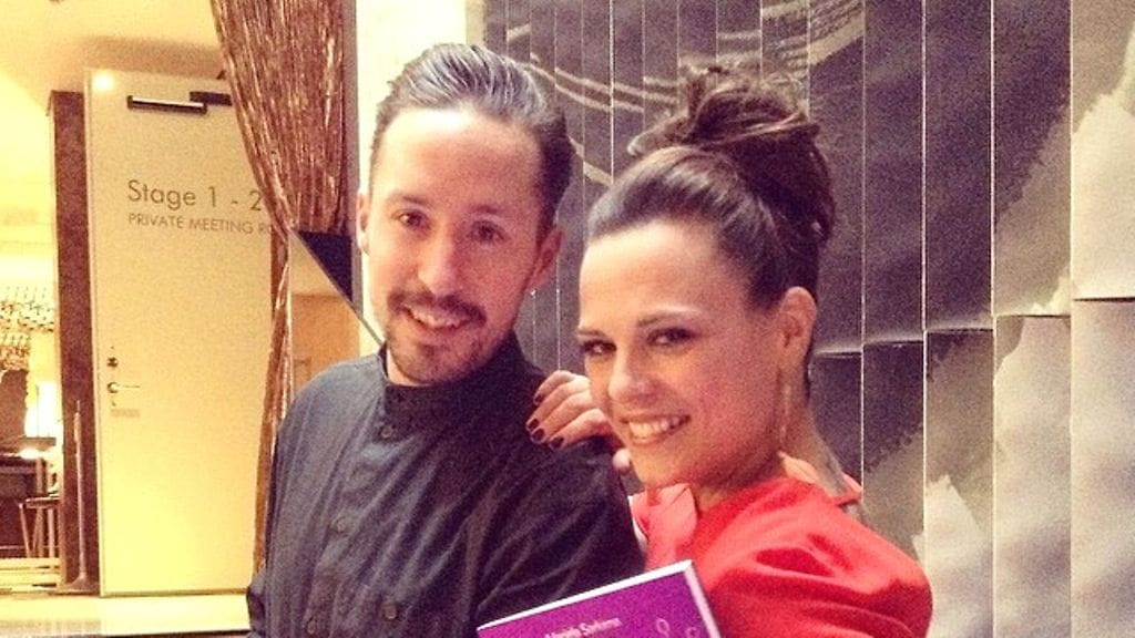 Mariela Sarkima Hari Bible -julkistamistilaisuudessa 5.4.2014.