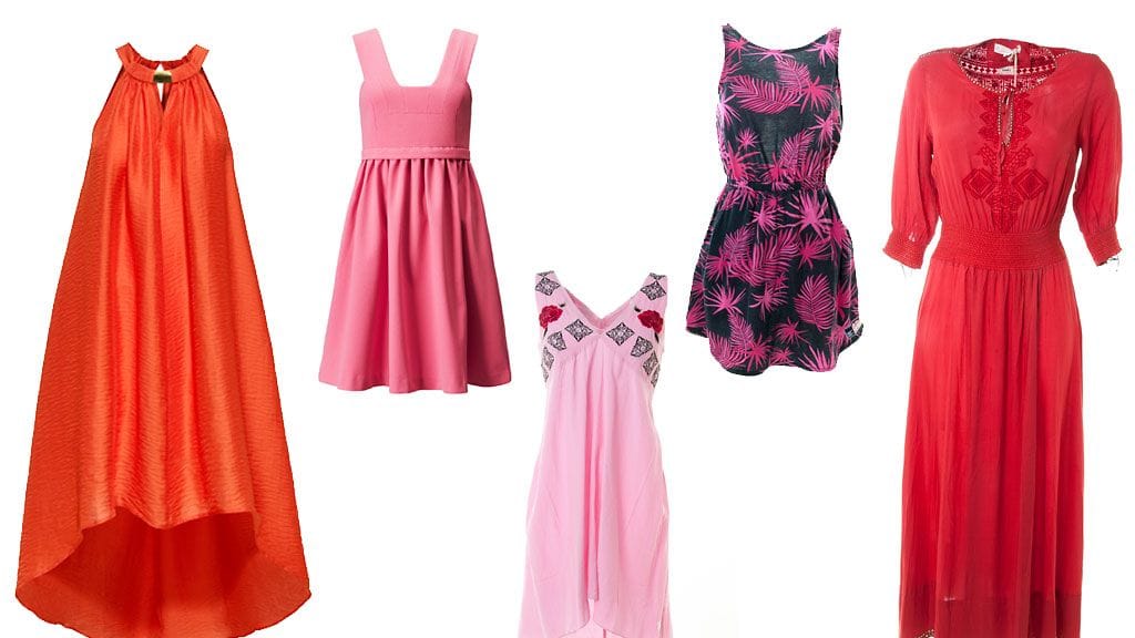 Kopioi mekkotyyli! Mekot oikealta vasemmalle: H&M, H&M, Odd Molly, SuperDry, Odd Molly