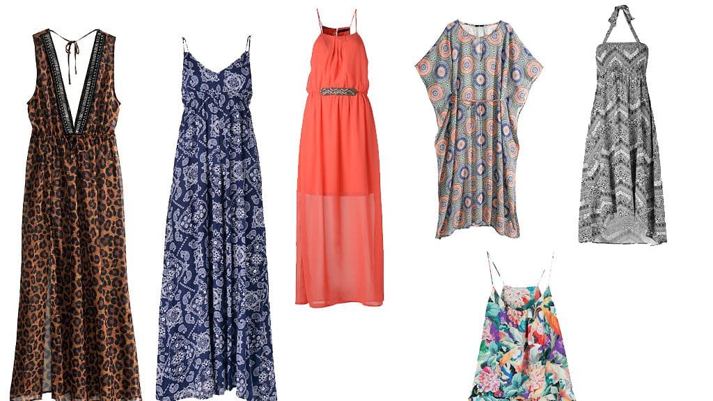 Kopioi tyyli! Mekot vasemmalta oikealle: H&M, Seppälä, ylärivin mekot H&M, Seppälä, alarivillä H&M