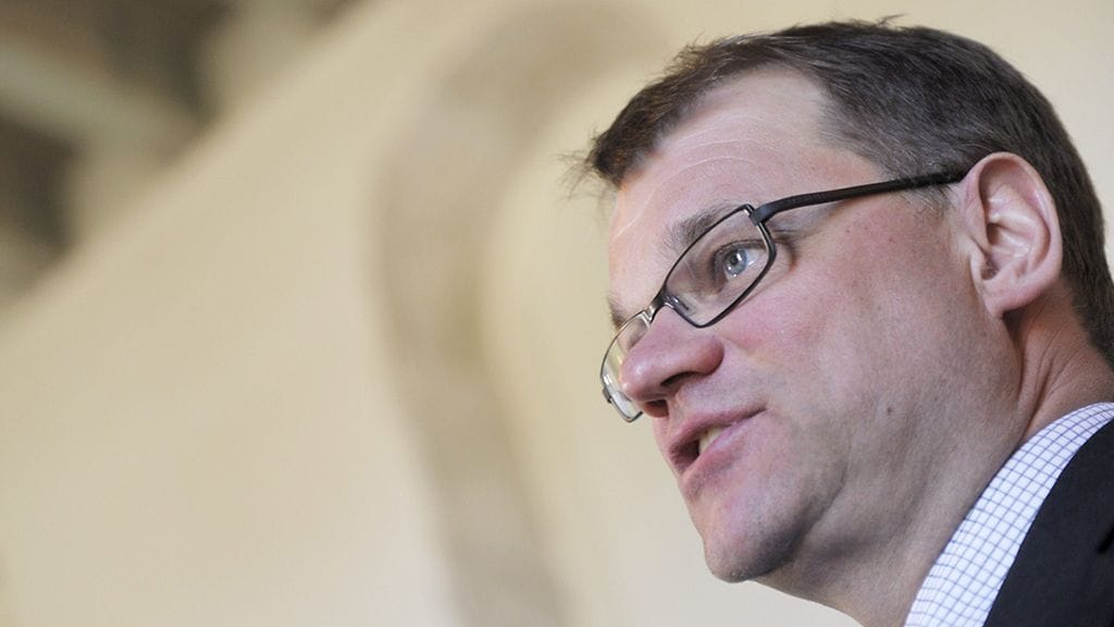 Keskustan puheenjohtaja Juha Sipilä.