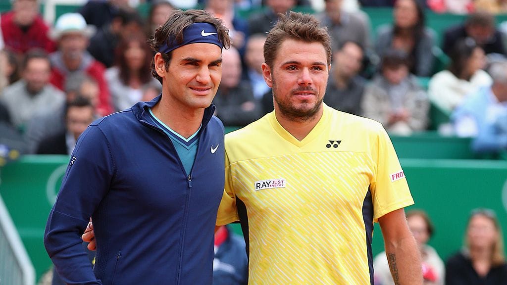 Roger Federer ja Stanislas Wawrinka kohtasivat Monte Carlossa.