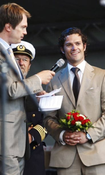 8.6.2008 purjelaiva Götheborg saapuu Helsinkiin mukanaan prinssi Carl Philip (Kuva: Lehtikuva)