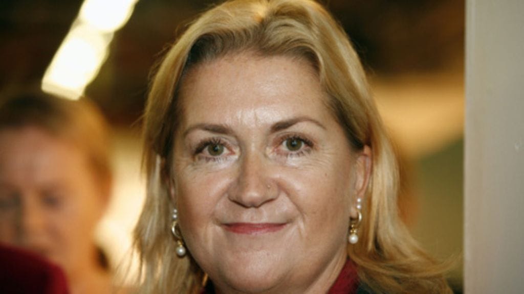 Kirjailija Anja Snellman Helsingin kirjamessuilla lokakuussa.