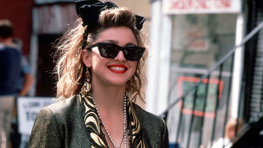 Madonnan tyyli on valloittavan rento elokuvassa Desperately seeking Susan.