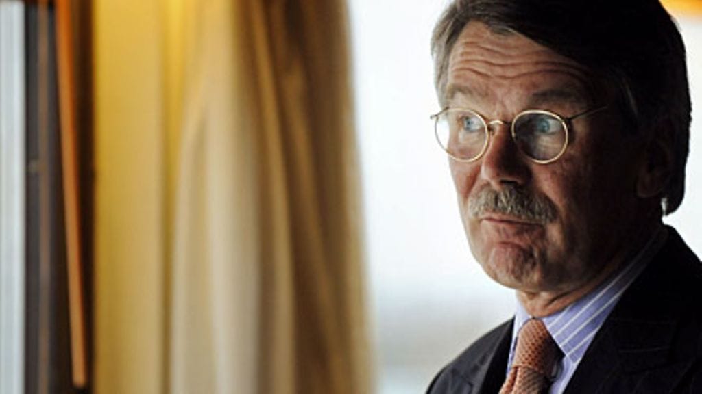 Toimitusjohtaja Björn Wahlroos Sammon tilinpäätösinfossa 11. helmikuuta 2009. Kuva: Lehtikuva