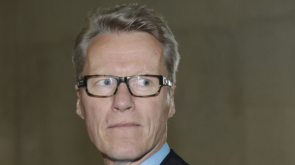 Ilkka Kantola eduskunnassa ennen SDP:n puoluehallituksen kokousta 17. toukokuuta 2013.