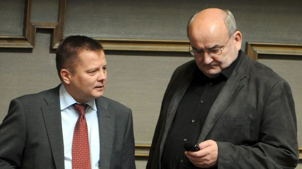 Markus Mustajärvi (vas.) ja Jyrki Yrttiaho.