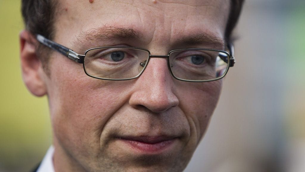 Kansanedustaja Jussi Halla-aho perussuomalaisten eduskuntaryhmän kesäkokouksessa Turussa 30.8.2011. Lehtikuva.