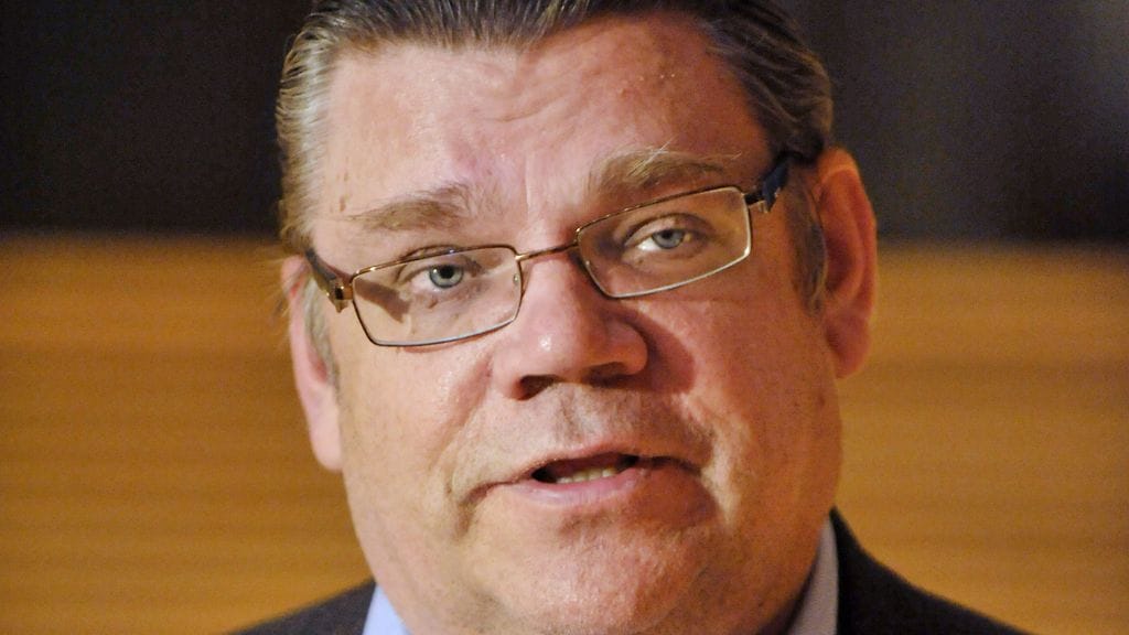 Perussuomalaisten puheenjohtaja Timo Soini.