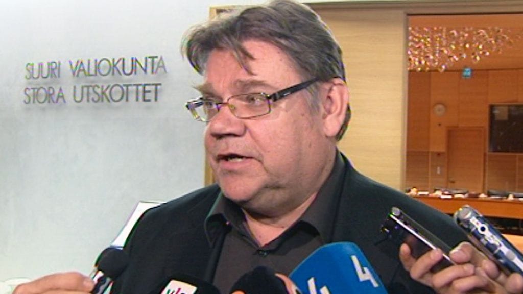 Perussuomalaisten puheenjohtaja Timo Soini.