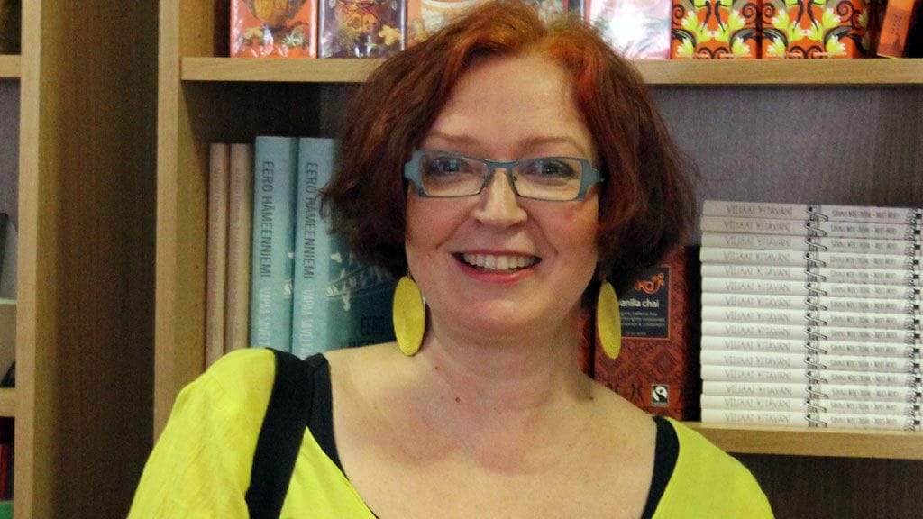 Kirjailija Jaana-Mirjami Mustavuori