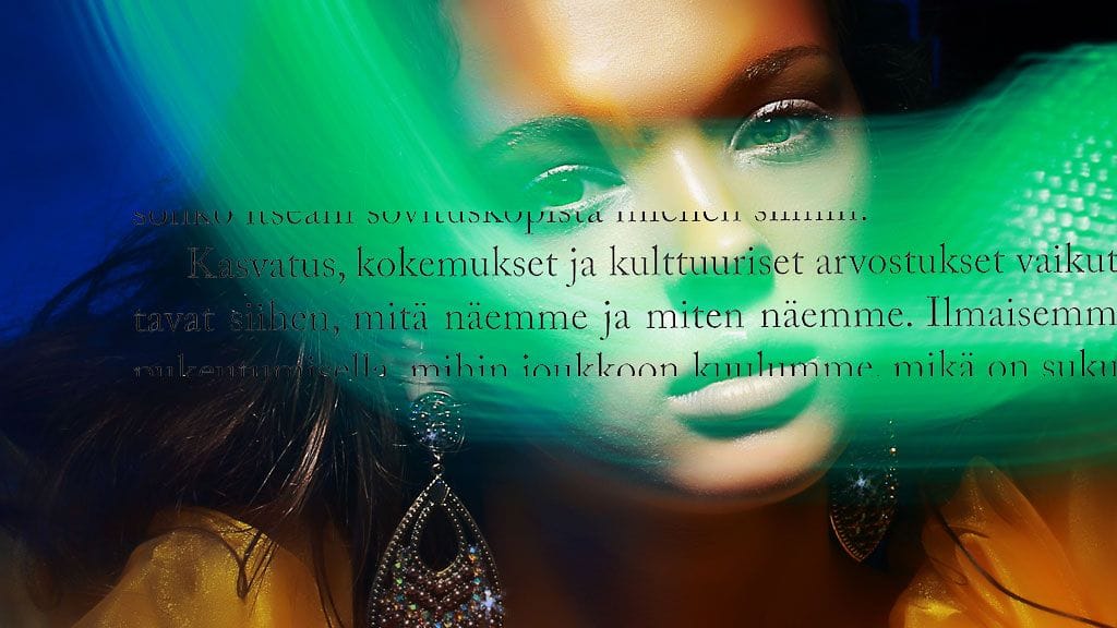 Kuvituskuva, lainaus Jaana-Mirjami Mustavuoren teoksesta Aistit auki! – Anna elämän koskettaa