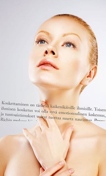 Kuvituskuva, lainaus Jaana-Mirjami Mustavuoren teoksesta Aistit auki! – Anna elämän koskettaa