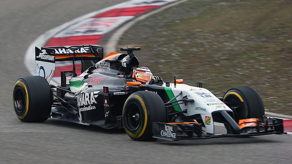 Nico Hülkenbergin Force India Kiinan GP:ssä.