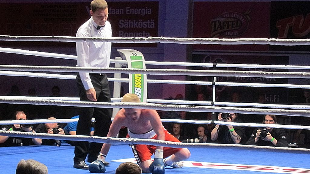 Andrejs Loginovs kanveesissa.