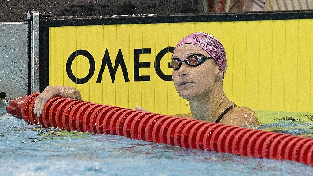 Hanna-Maria Seppälä SM-uinneissa huhtikuussa.