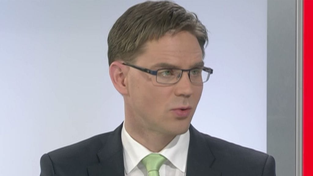 Pääministeri Jyrki Katainen (kok.) MTV3:n Uutisten haastattelussa.