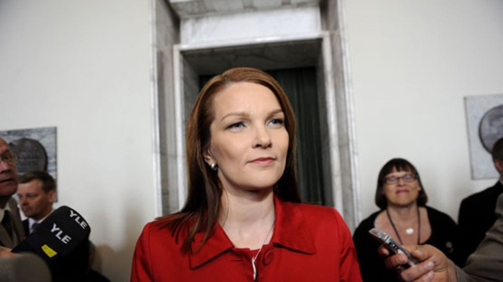 Mari Kiviniemi valittiin pääministeriksi 22.6.2010. (Lehtikuva)