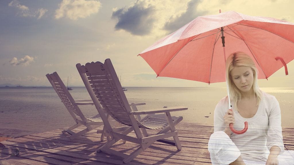 "Huoh, ei paljon aurinko kiinnosta."