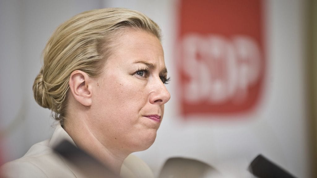 SDP:n puheenjohtaja, valtiovarainministeri Jutta Urpilainen.