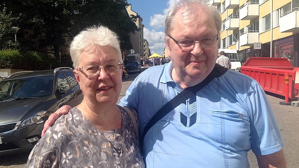 Ritva ja Kalervo Korjus ovat asuneet Kolmannella linjalla jo vuosikymmeniä.