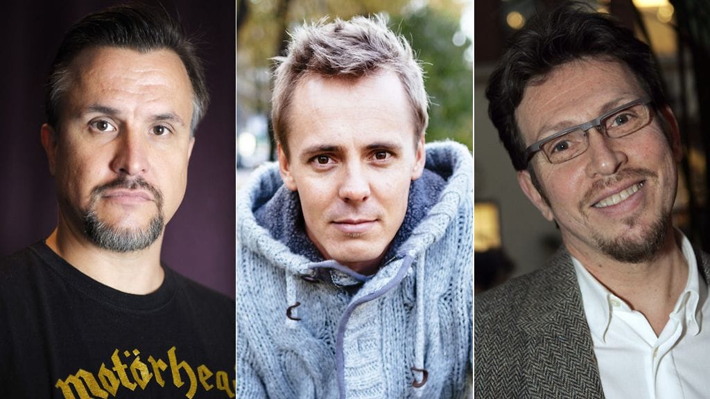 Kristo Salminen, Jasper Pääkkönen ja Jouko Keskinen näyttelivät Salkkareissa sarjan alkuvuosina.