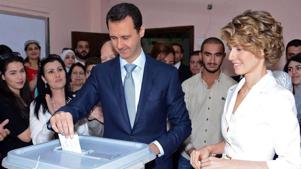 Bashar ja Alma al-Assad vuonna 2014.